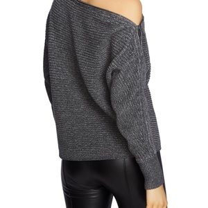 Zip-boatneck Sweater